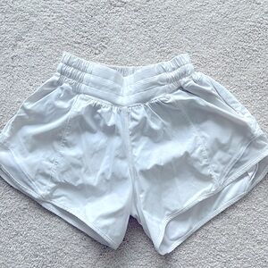 Lululemon white Hotty Hot shorts